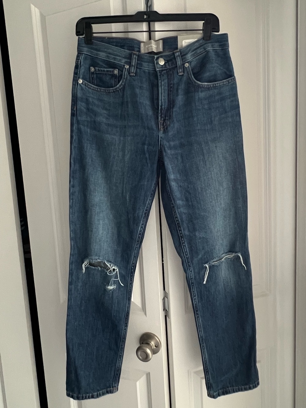 NWT Everlane Summer Jean Classic Blue Distressed Jeans Size 26